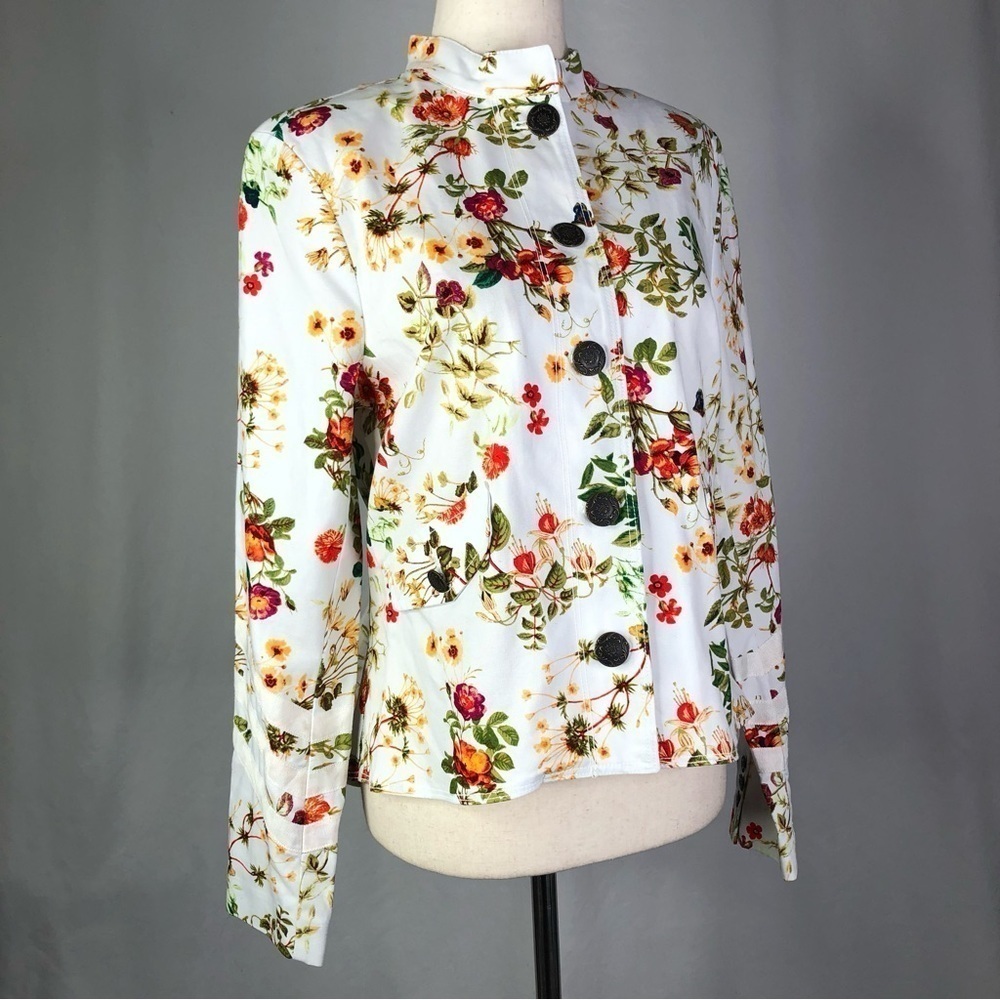 NWT Disney Colleen Atwood Alice through the Looking Glass floral jacket S - Picture 12 of 12